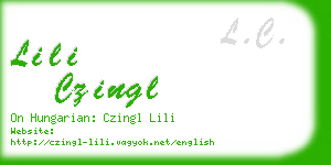 lili czingl business card